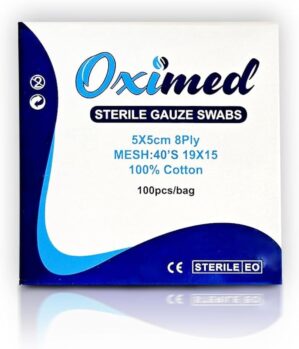 وسادات شاش معقمة، 5 سم × 5 ...