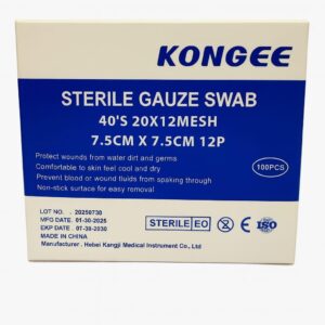 مسحة شاش معقمة 7.5X7.5 سم 12 ط...