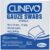 مسحات شاش معقمة من CLINEVO – 10 × 10 سم، 12 طبقة (عبوة من 100 قطعة) | عبوات معقمة بشكل فردي لتضميد الجروح والإجراءات الطبية والإسعافات الأولية | شاش قطني ناعم وعالي الامتصاص
