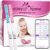 مجموعة شرائح اختبار الإباضة Easy@Home مكونة من 50 شريطًا و20 شريطًا لاختبار الحمل – مجموعة موثوقة لتوقع الإباضة (50 LH + 20 HCG)